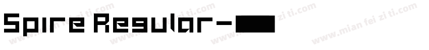Spire Regular字体转换